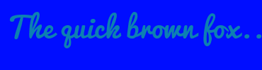 Image with Font Color 0C80B2 and Background Color 000DFF